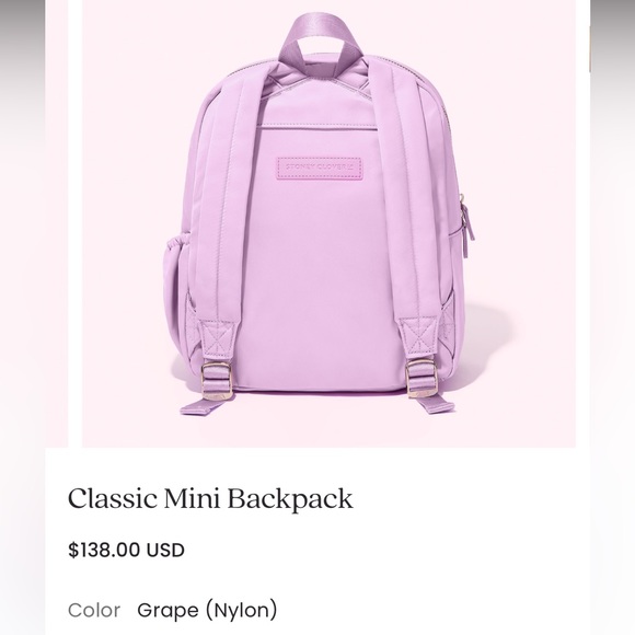 NWT Stoney Clover Lane Classic Mini Backpack Grape - Picture 2 of 3